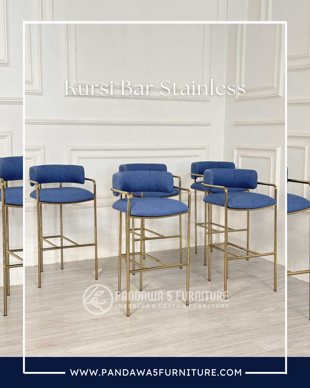 Anti sakit punggung lagi!! Kursi bar stainless hadir dengan desain yang ergonomis menyesuaikan b