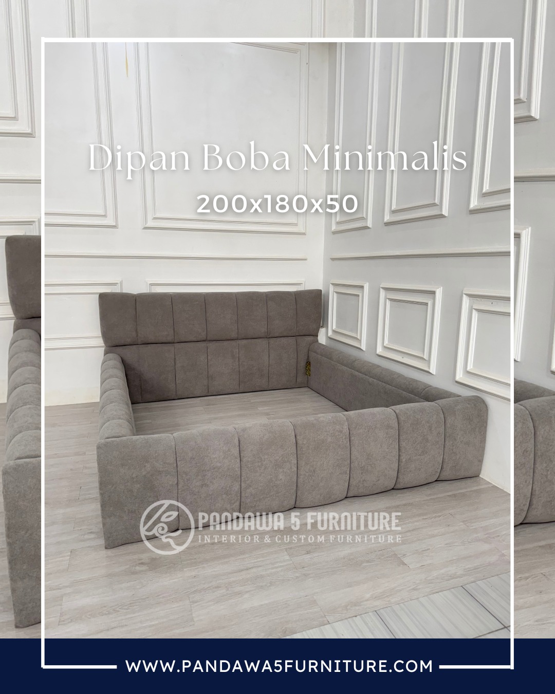 Dipan Boba minimalis modern, menambah kesan modern pada kamar tidur minimalis andaMaterial - Kay (2)