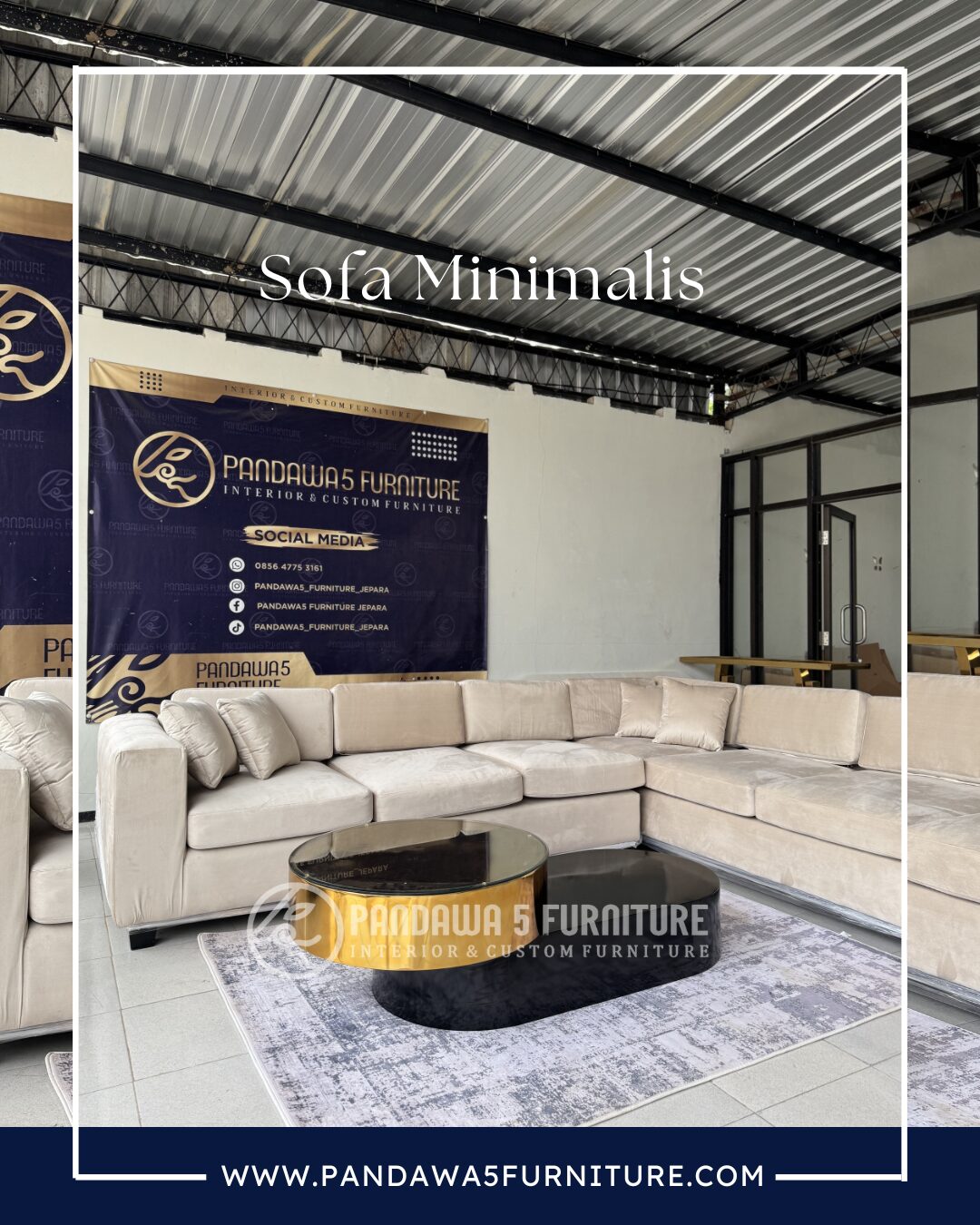 SOFA SUDUT MINIMALIS