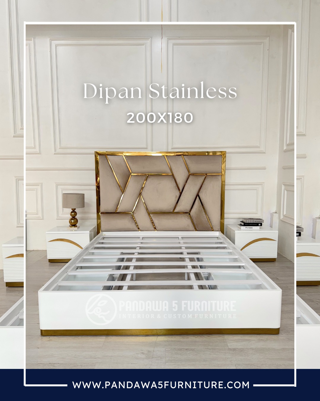 Ciptakan kenyamanan di ruang tidur anda dengan dipan stainless modern dari kami. Dilengkapi deng (1)