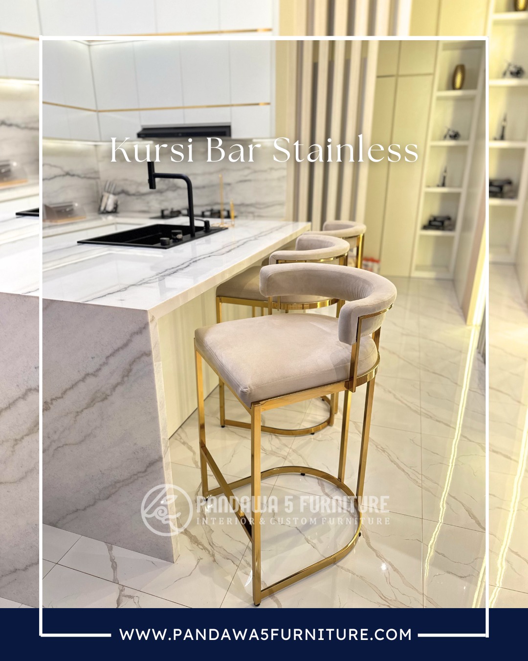 Kursi bar stainless mewah solusi untuk rumah anda yang ingin kelihatan lebih modern. aterial - S (2)